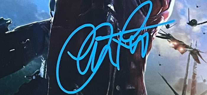 Guardians of the Galaxy - Signed by Chris Pratt (Star Lord)