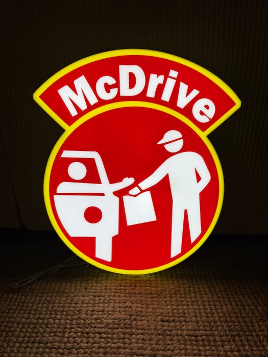 Mc Donald’s - Reklameskilt med baggrundsbelysning - Mc Drive - Abs