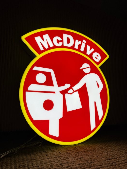 Mc Donald’s - Reklameskilt med baggrundsbelysning - Mc Drive - Abs