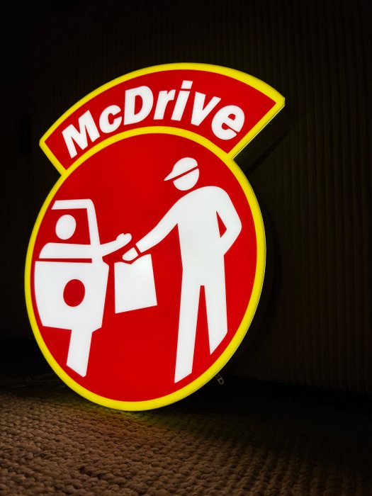 Mc Donald’s - Reklameskilt med baggrundsbelysning - Mc Drive - Abs