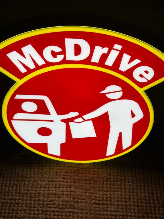 Mc Donald’s - Reklameskilt med baggrundsbelysning - Mc Drive - Abs