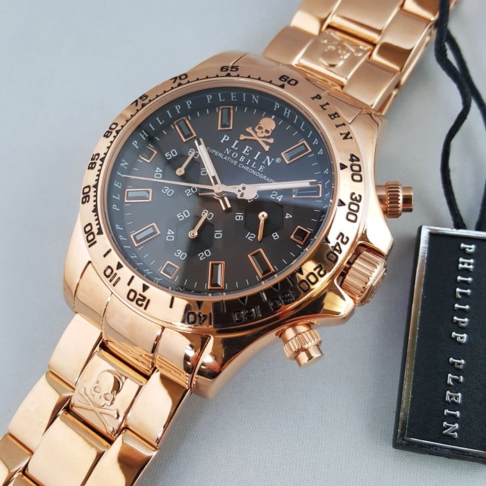 Philipp Plein - Superlative - Gold - Chronograph - $kull - Ingen mindstepris - Mænd - Ny