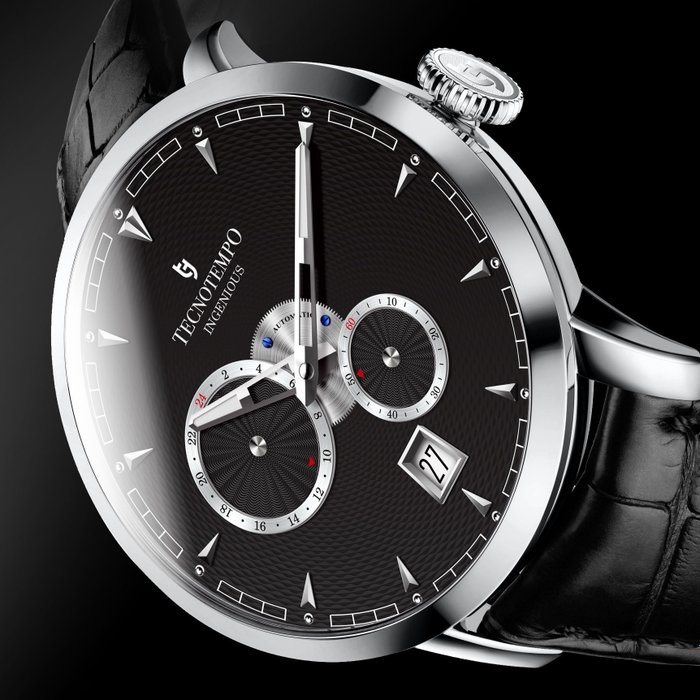 Tecnotempo - "Ingenious" - Black Dial - Limited Edition 150PCS - - Ingen mindstepris - TT.ING.B - Mænd - 2011-nu