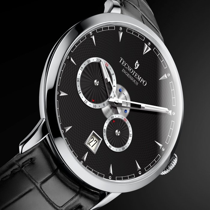 Tecnotempo - "Ingenious" - Black Dial - Limited Edition 150PCS - - Ingen mindstepris - TT.ING.B - Mænd - 2011-nu