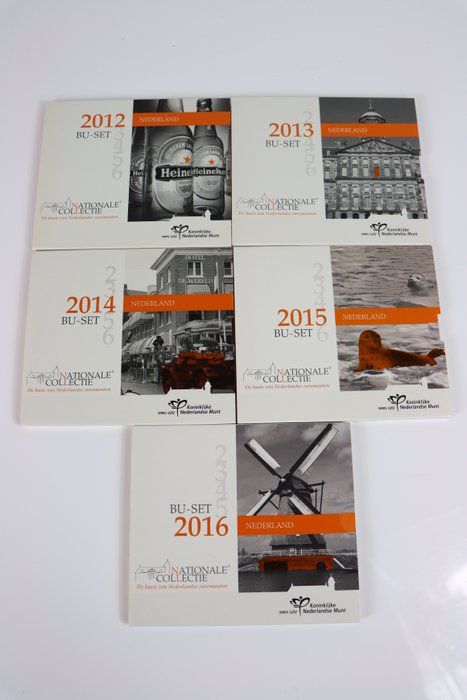 Holland. Year Set (BU) 2012/2016 "Nationale Collectie" (compleet serie)  (Ingen mindstepris)