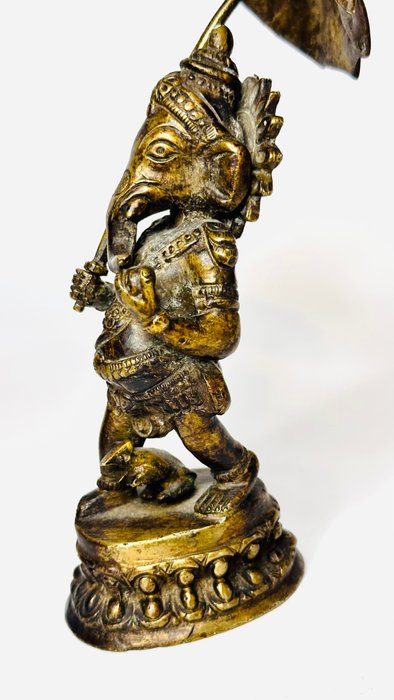 Ganesh guddom i bronze - Indien  (Ingen mindstepris)