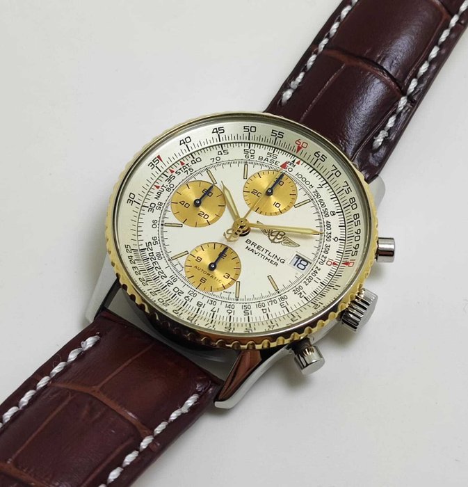 Breitling - Old Navitimer Gold/Steel Chronograph - B13019 - Mænd - 1990-1999