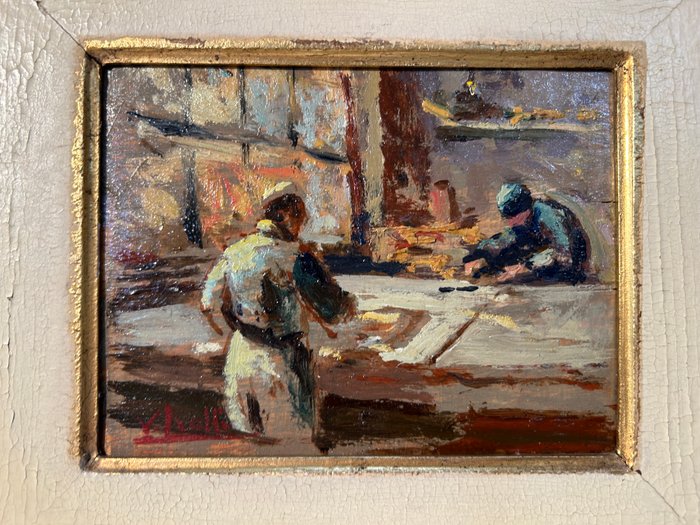 Vincenzo Irolli (1860–1949) - Gli operai in fabbrica