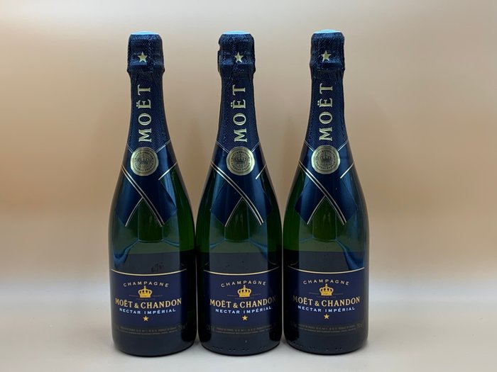 Moët  Chandon, Nectar Impérial - Champagne Demi-Sec - 3 Flasker (0,75 L)