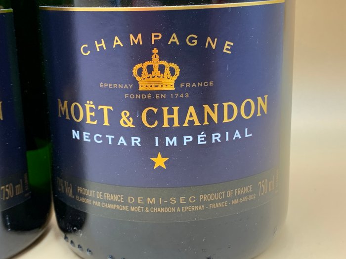 Moët  Chandon, Nectar Impérial - Champagne Demi-Sec - 3 Flasker (0,75 L)