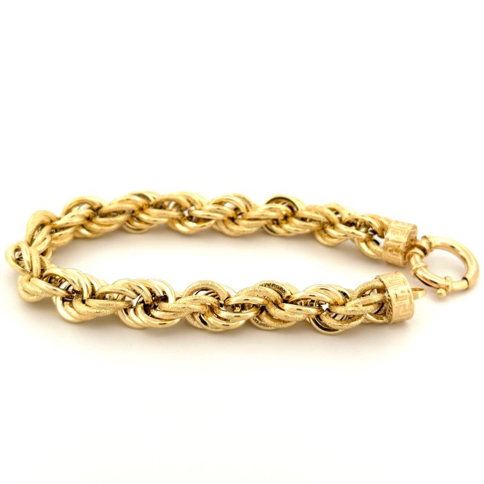 Armbånd - Bracciale Fune - 16 g - 18 kraat Gulguld