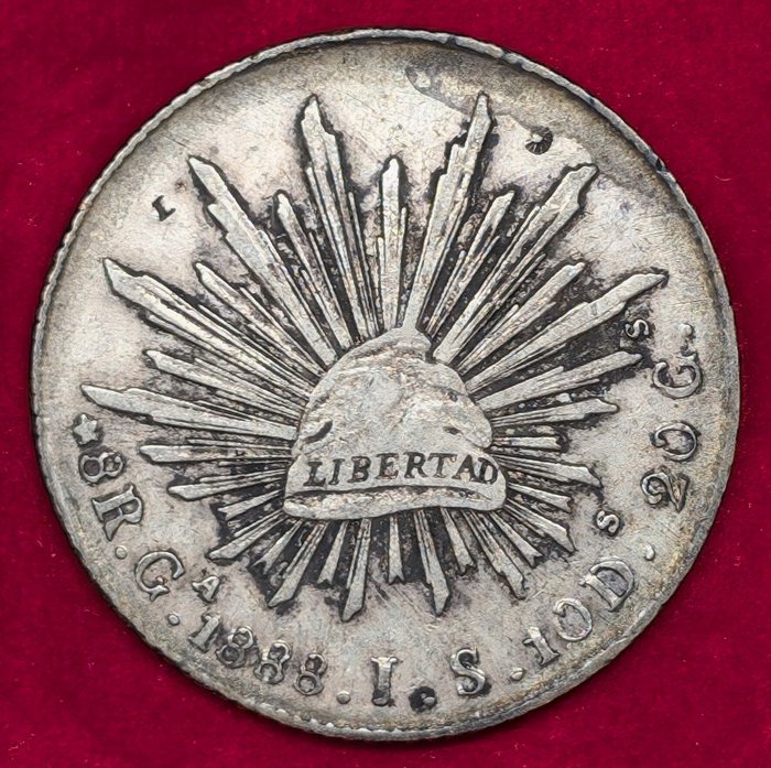 Mexico. Federal Republic (1823-1905). 8 Reales 1888 Ga JS  (Ingen mindstepris)