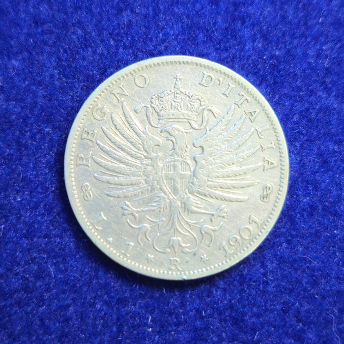 Italien Kongeriget Italien Vittorio Emanuele III di Savoia (1900-1946) 1 Lira 1901/1902/1906 "Aquila Sabauda"  (Ingen mindstepris)