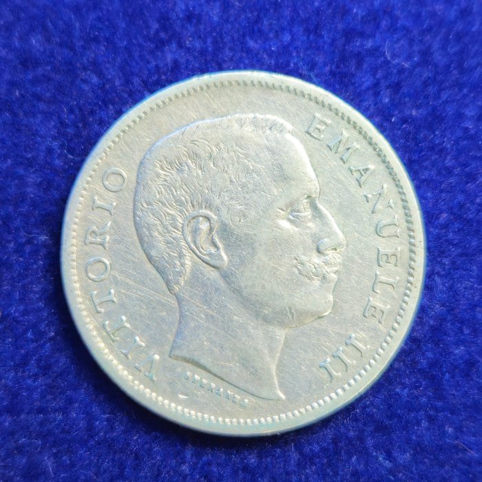 Italien Kongeriget Italien Vittorio Emanuele III di Savoia (1900-1946) 1 Lira 1901/1902/1906 "Aquila Sabauda"  (Ingen mindstepris)