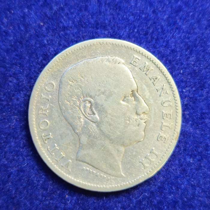 Italien Kongeriget Italien Vittorio Emanuele III di Savoia (1900-1946) 1 Lira 1901/1902/1906 "Aquila Sabauda"  (Ingen mindstepris)