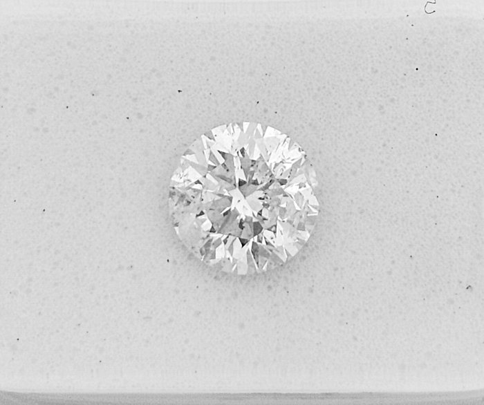 1 pcs Diamant  (Natur)  - 1.00 ct - Rund - F - I1 - Gemewizard Gemological Laboratory (GWLab)