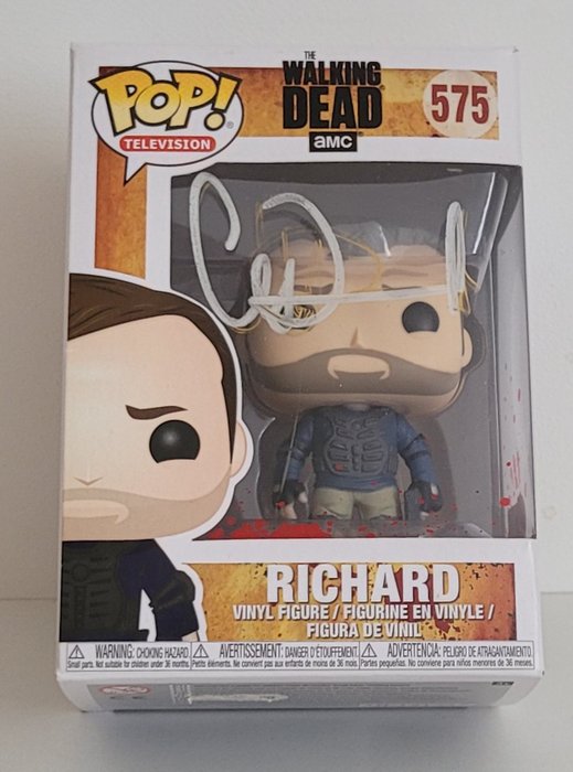 The Walking Dead - Charlie Adlard (Comics book Artist) - Autograph, Funko Pop With Beckett COA