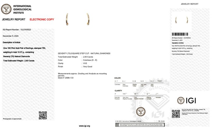 Statement øreringe Diamant