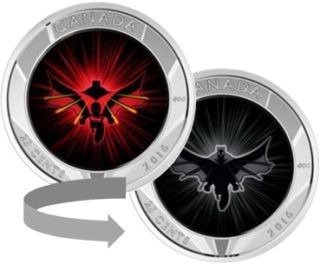 Canada. 25 Cent 2016 Batman vs Superman - Lenticular coin, (.999) im Blister  (Ingen mindstepris)