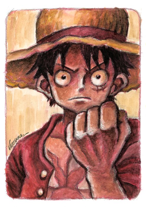 Joan Vizcarra - One Piece - Monkey D Luffy - Original Painting - Original Artwork