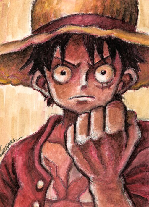 Joan Vizcarra - One Piece - Monkey D Luffy - Original Painting - Original Artwork