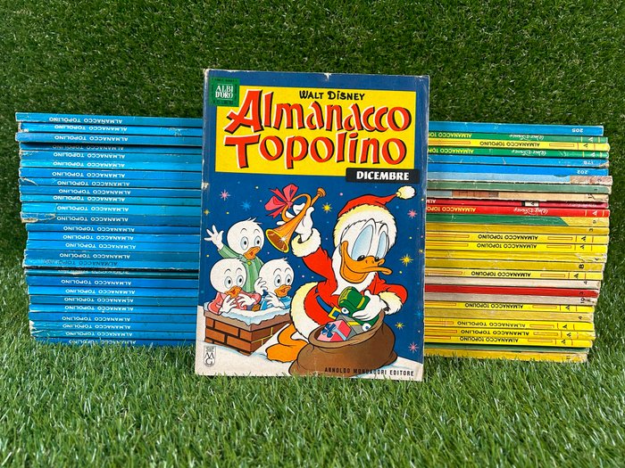 Almanacco Topolino 54x albi assortiti - Fascia 1960/70 - 54 Album - Første udgave - 1962/1980