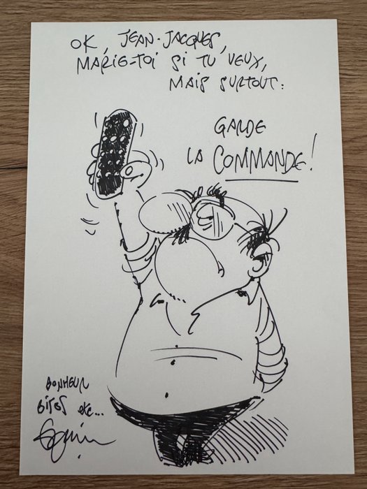 Jannin - 1 Original signeret tegning - Germain et nous