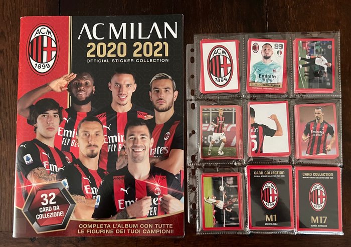 EURO Publishing - AC Milan 2020/21 - Including Zlatan - Empty album + complete loose sticker set