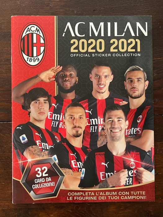 EURO Publishing - AC Milan 2020/21 - Including Zlatan - Empty album + complete loose sticker set