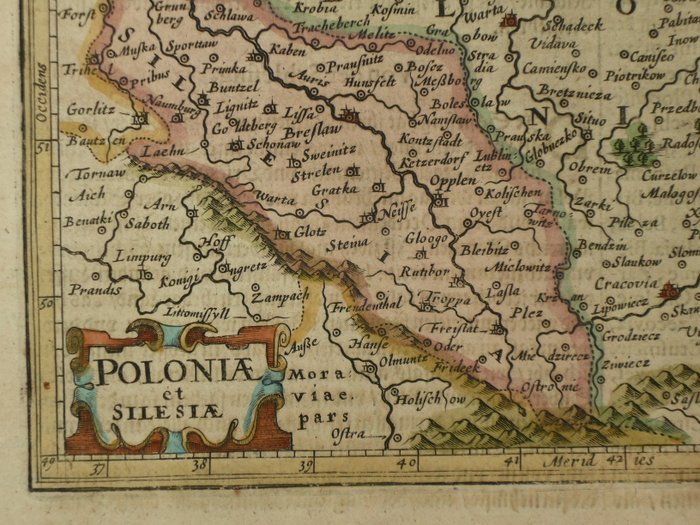 Europa - Polen; Jodocus Hondius / Johannes Janssonius - Poloniae et Sileziae - 1621-1650