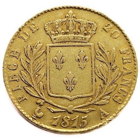 Frankrig. Ludvig 18. (1814-1824). 20 Francs 1815-A, Paris