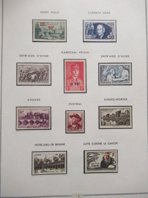 Frankrig 1940/1972 - Komplet samling