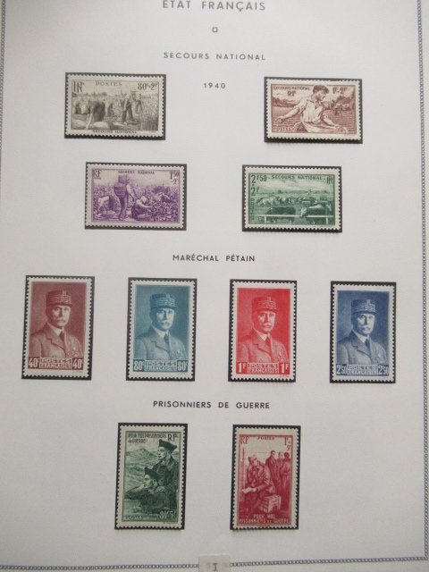 Frankrig 1940/1972 - Komplet samling