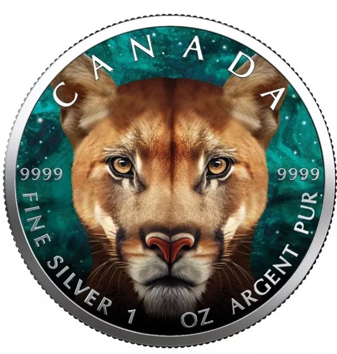 Canada. 5 Dollars 2023 Maple Leaf - Puma 1 Oz (.999)  (Ingen mindstepris)