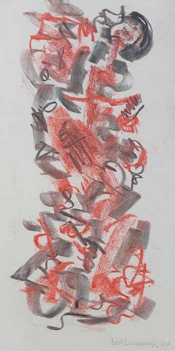 Theo Wolvecamp (1925-1992) - Abstracte compositie