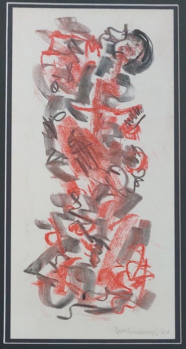 Theo Wolvecamp (1925-1992) - Abstracte compositie