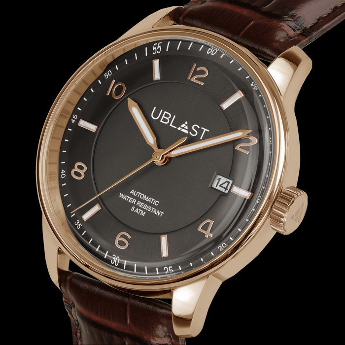 Ublast - " NO RESERVE PRICE " Elegant Date - REF.UBEL40GGR - Ingen mindstepris - Automatic - Mænd - Ny