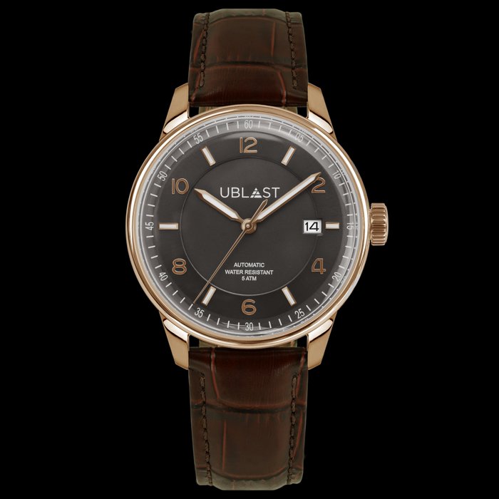 Ublast - " NO RESERVE PRICE " Elegant Date - REF.UBEL40GGR - Ingen mindstepris - Automatic - Mænd - Ny