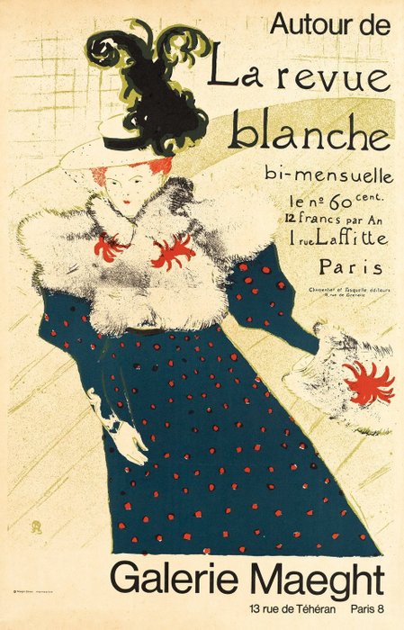 Henri de Toulouse Lautrec - La Revue Blanche (lithography, 1966) - 1960‹erne