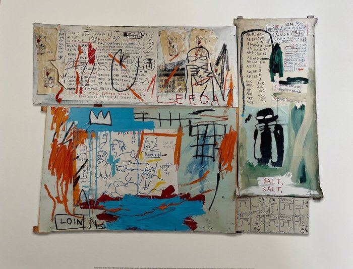 Jean-Michel Basquiat - (1960-1988), Piscine Versus the Best Hotels, 1982, Licensed by Artestar NY, Published by KingMcGaw,