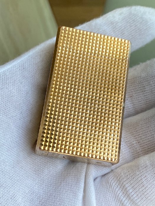 S.T. Dupont - Rare Vintage Ligne 1 Diamond Head Style - Lighter - Forgyldt