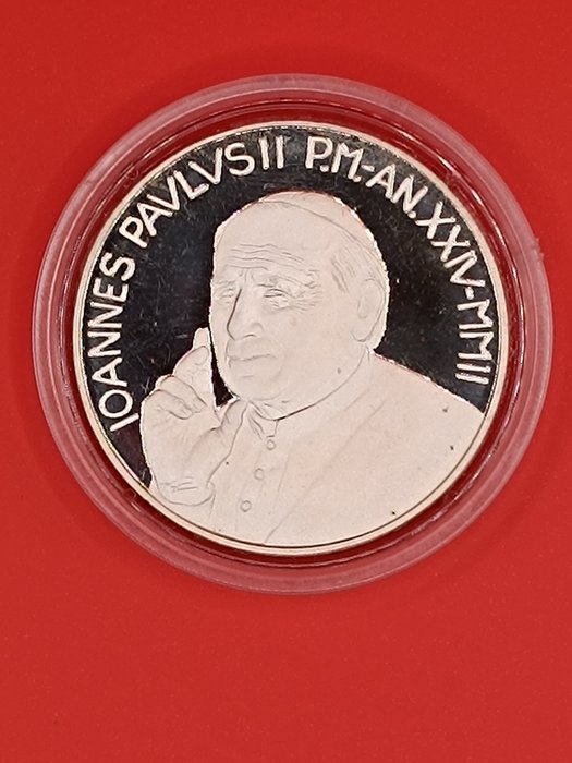 Vatikanstaten 5 Euro 2002 "Europa un proyecto de Paz y Fraternidad" Proof  (Ingen mindstepris)