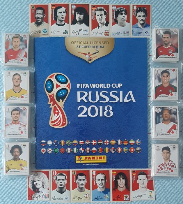 Panini - Russia 2018 World Cup - 1 Empty album + complete loose sticker set