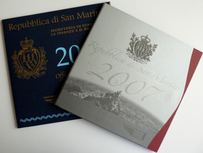 San Marino Year Set (FDC) 2005/2007 (incl 2 x 5 Euro Sondermünze) (2 sets)  (Ingen mindstepris)