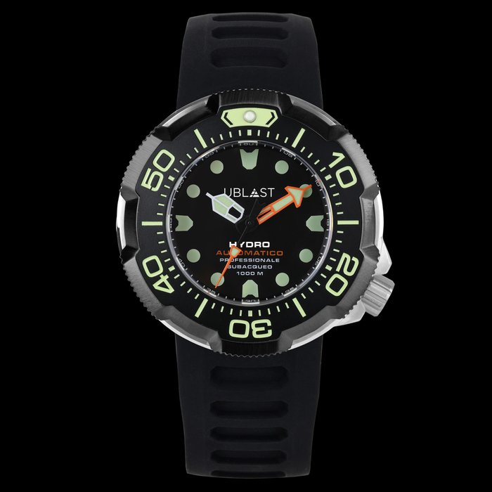 Ublast - " NO RESERVE PRICE " Hydro Professional Diver - REF.UBHDR46BKGN - Ingen mindstepris - Automatic - Mænd - Ny