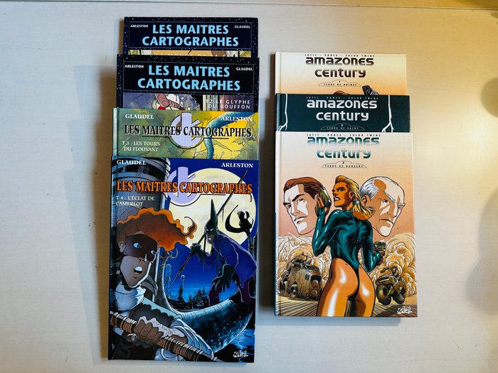 Les Maitres Cartographes T1 à T4 + Amazones Century T1 à T3 - 7x C - 7 Album - Første udgave - 1992/1998