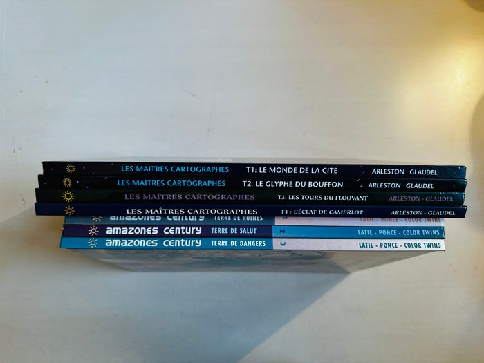 Les Maitres Cartographes T1 à T4 + Amazones Century T1 à T3 - 7x C - 7 Album - Første udgave - 1992/1998