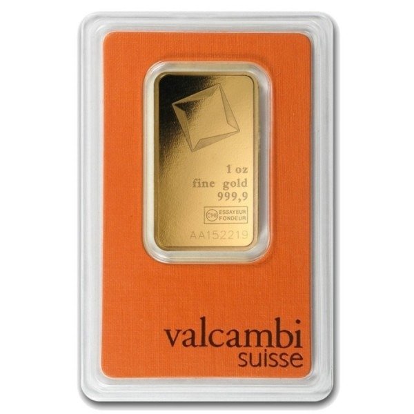 1 Troy Ounce - Guld 999 - Valcambi - Forseglet