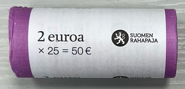 Finland. 2 Euro 2013 "Sillanpaa" (25 pieces) in roll  (Ingen mindstepris)