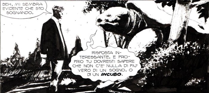 Roi Corrado - 1 Original page - Dylan Dog Maxi #14 - "Gita fuori porta" - 2001